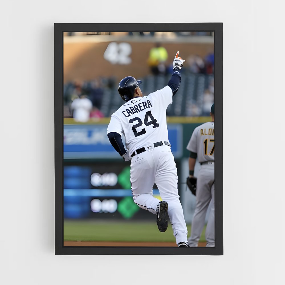 Poster Miguel Cabrera – affiche Baseball (vue 2)
